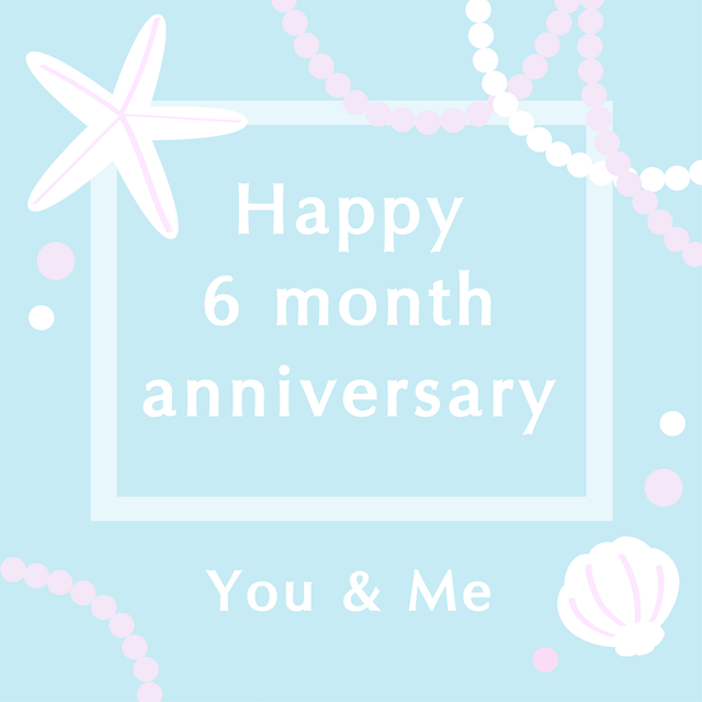 グリーティングカード｜＊6 month anniversary＊