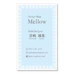 オリジナルデザイン名刺｜＊Mellowレース・パステル＊